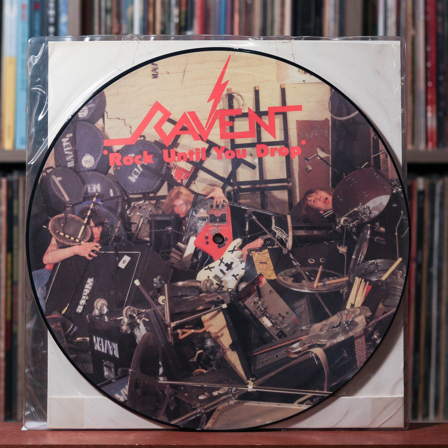 Raven - Rock Until You Drop - UK PICTURE DISC 1981 Neat Records VG+