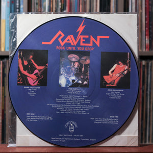 Raven - Rock Until You Drop - UK PICTURE DISC 1981 Neat Records VG+