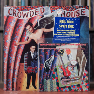 Crowded House - Self-Titled - 1986 Capitol, EX/EX w/Shrink & 7" 45RPM