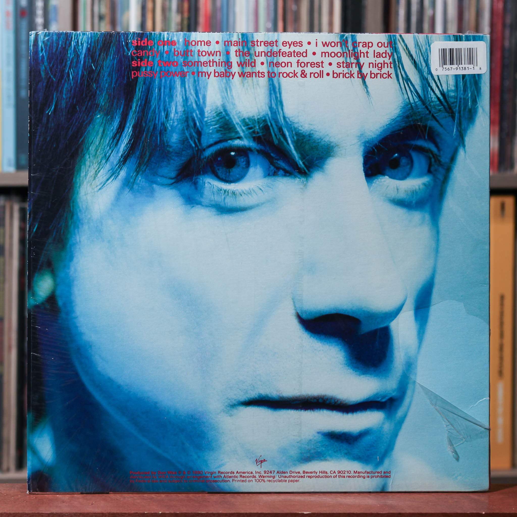 Iggy Pop - Brick By Brick - IN SHRINK W/ HYPE 1990 Virgin, VG+/VG+