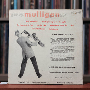 Gerry Mulligan Quartet - Self-Titled - 10" LP - 1953 Pacific Jazz, VG+/VG+
