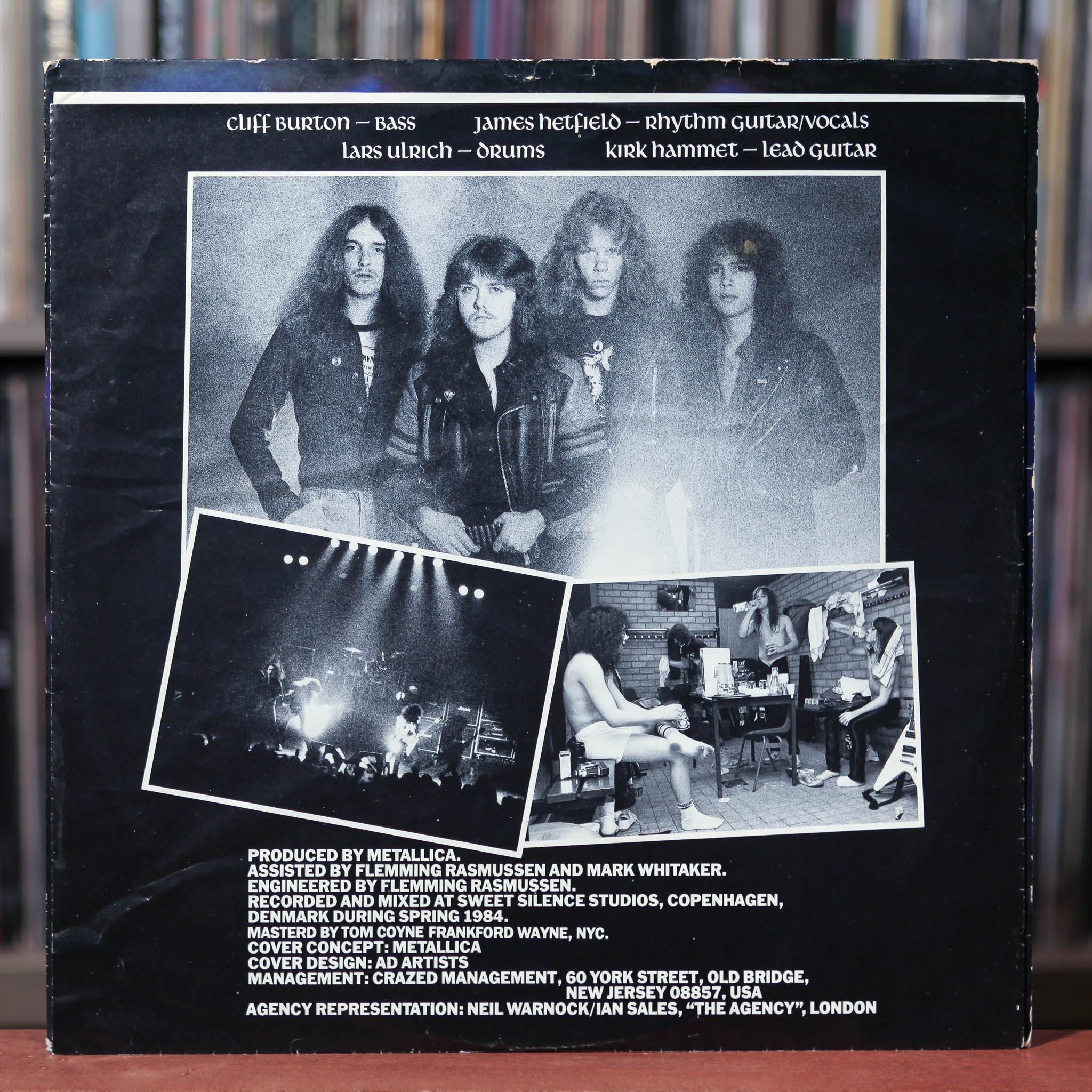 Metallica ‎– Ride The Lightning LP 1984 1st Press Megaforce