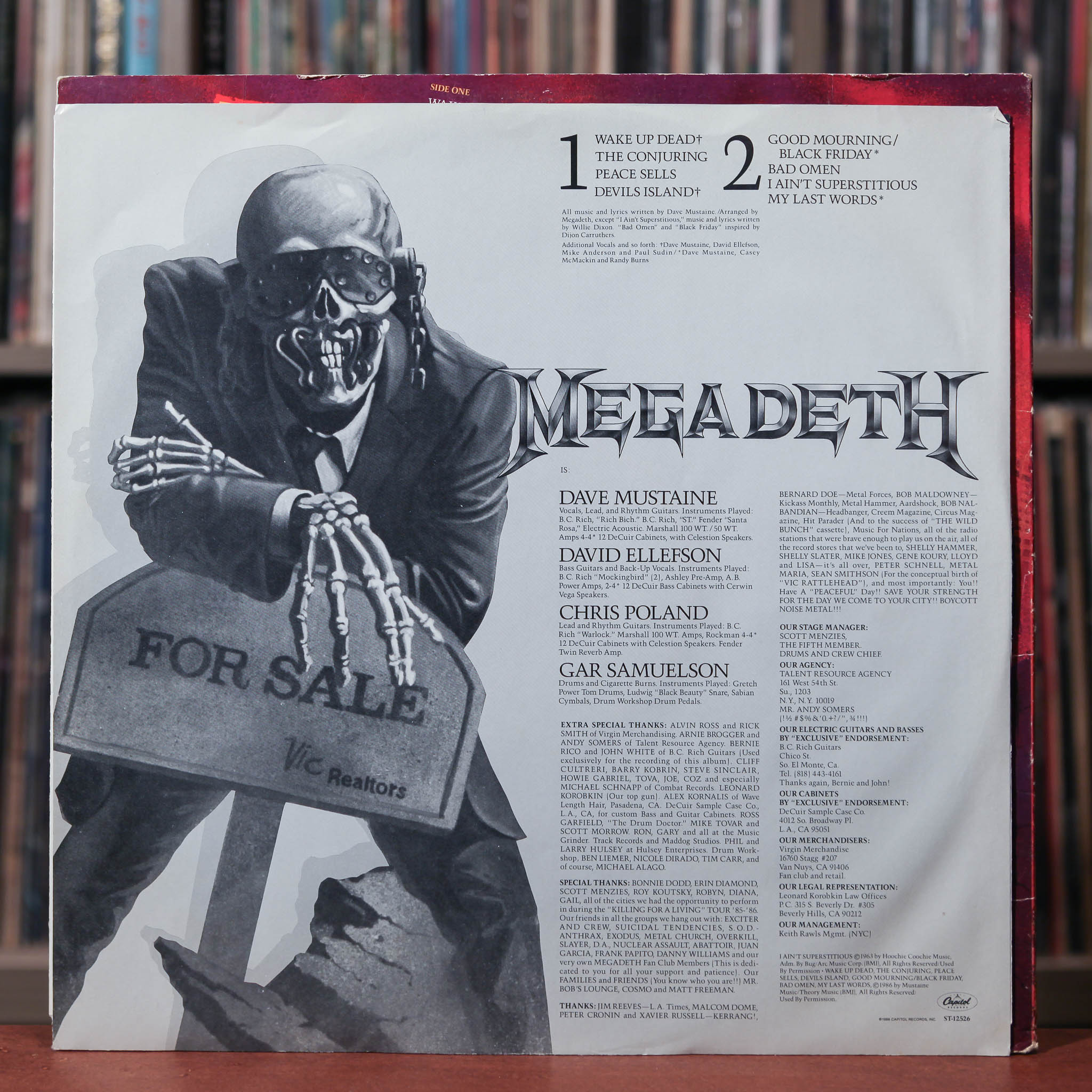 Megadeth - Peace Sells But Who's Buying? - 1986 Capitol Records, VG