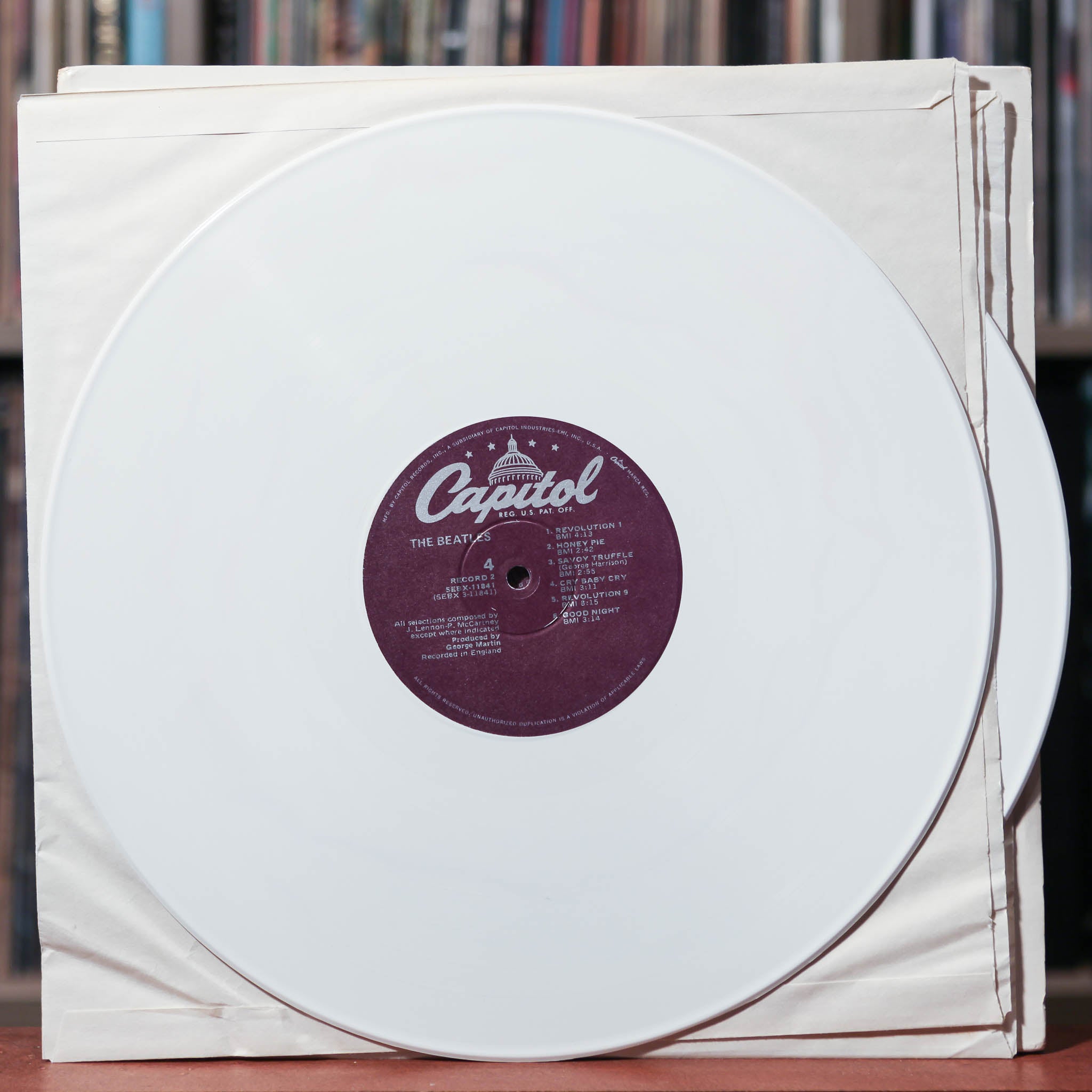 【良品２ＬＰレコード】ビートルズ／ホワイト・アルバム 芽瑠璃堂 ＞ ビートルズ 『ビートルズ～ホワイト・アルバム（2LP）（12