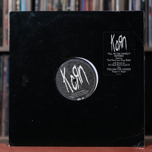 Korn - All in the Family Remixes - 1998 Epic - 12" Promo - Blue Vinyl - VG/VG