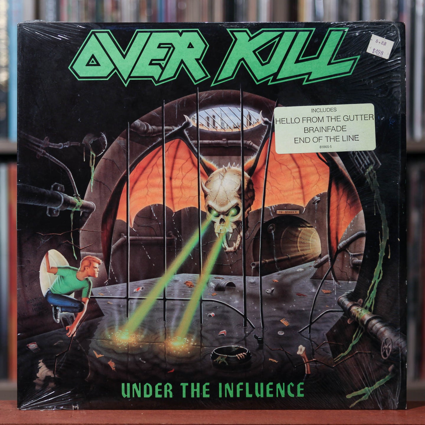 Overkill - Under The Influence - 1988 Megaforce Worldwide, VG+/VG+