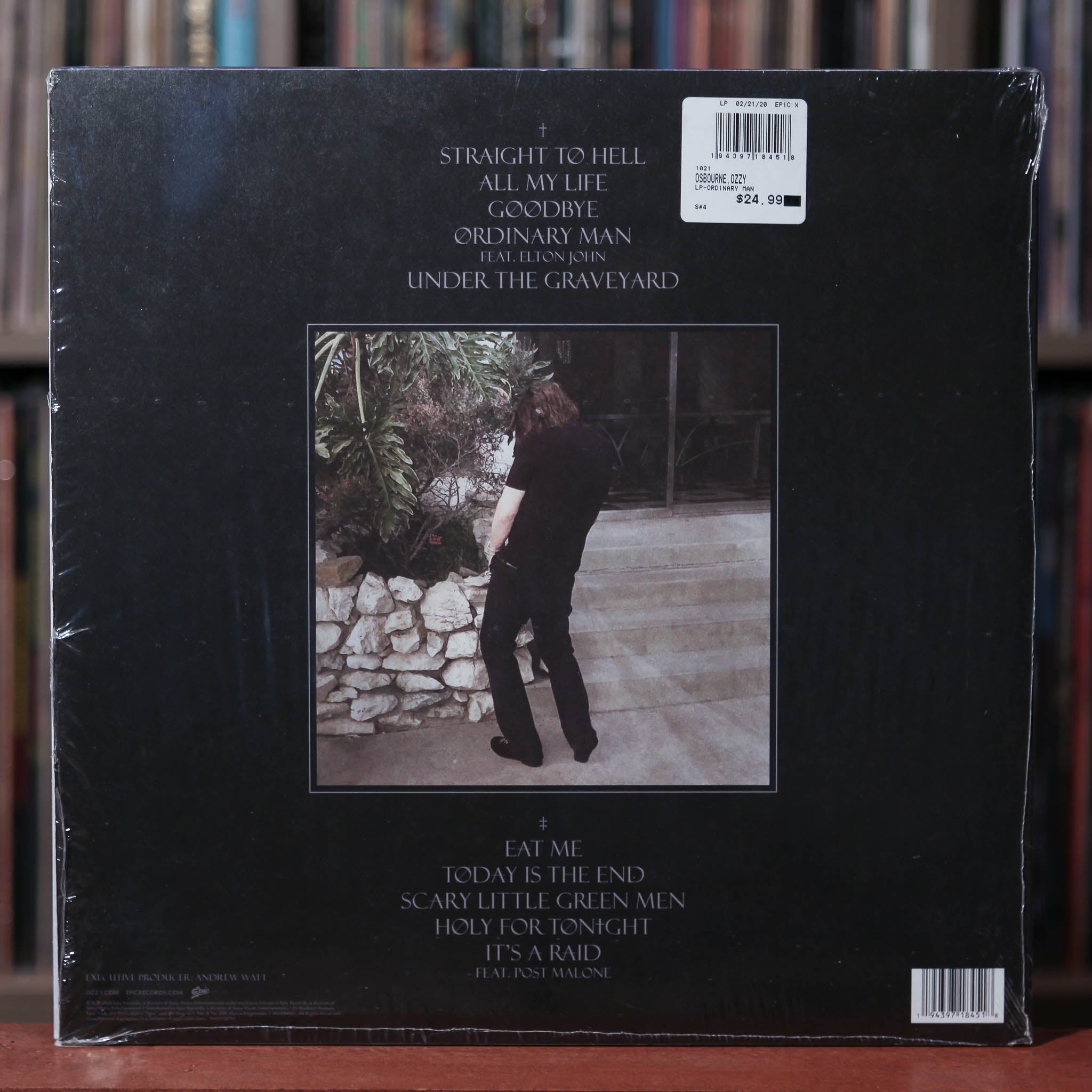 Ozzy Osbourne - Ordinary Man - 2020 Epic, EX/EX w/ Shrink & Hype