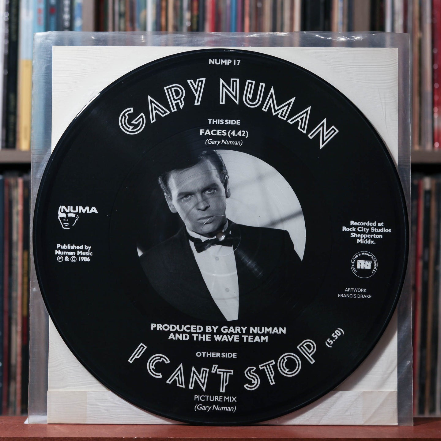 Gary Numan - I can't Stop - UK PICTURE DISC 1986 Numa Records, VG+/VG+