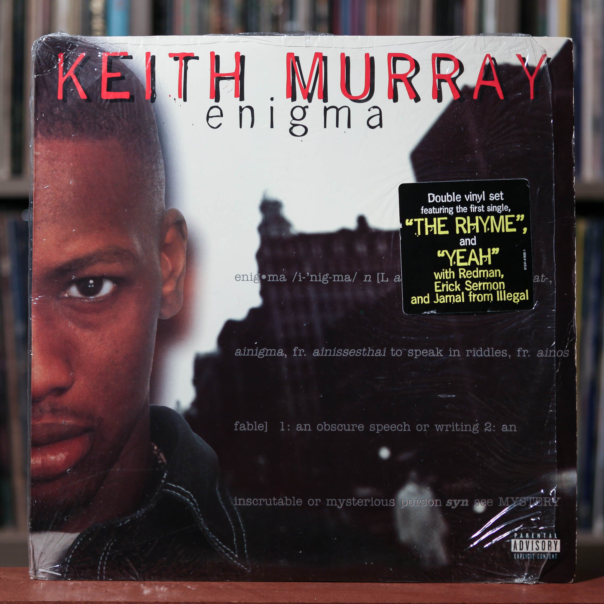 USオリジナル美盤Keith MurrayキースマレイEnigma2LP Keith Murray - Enigma - 2LP - 1996 Jive, VG/VG w/Shrink & Hype