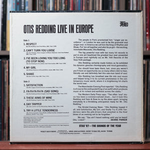 Otis Redding - Live In Europe - IN SHRINK 1969 ATCO, VG+/EX