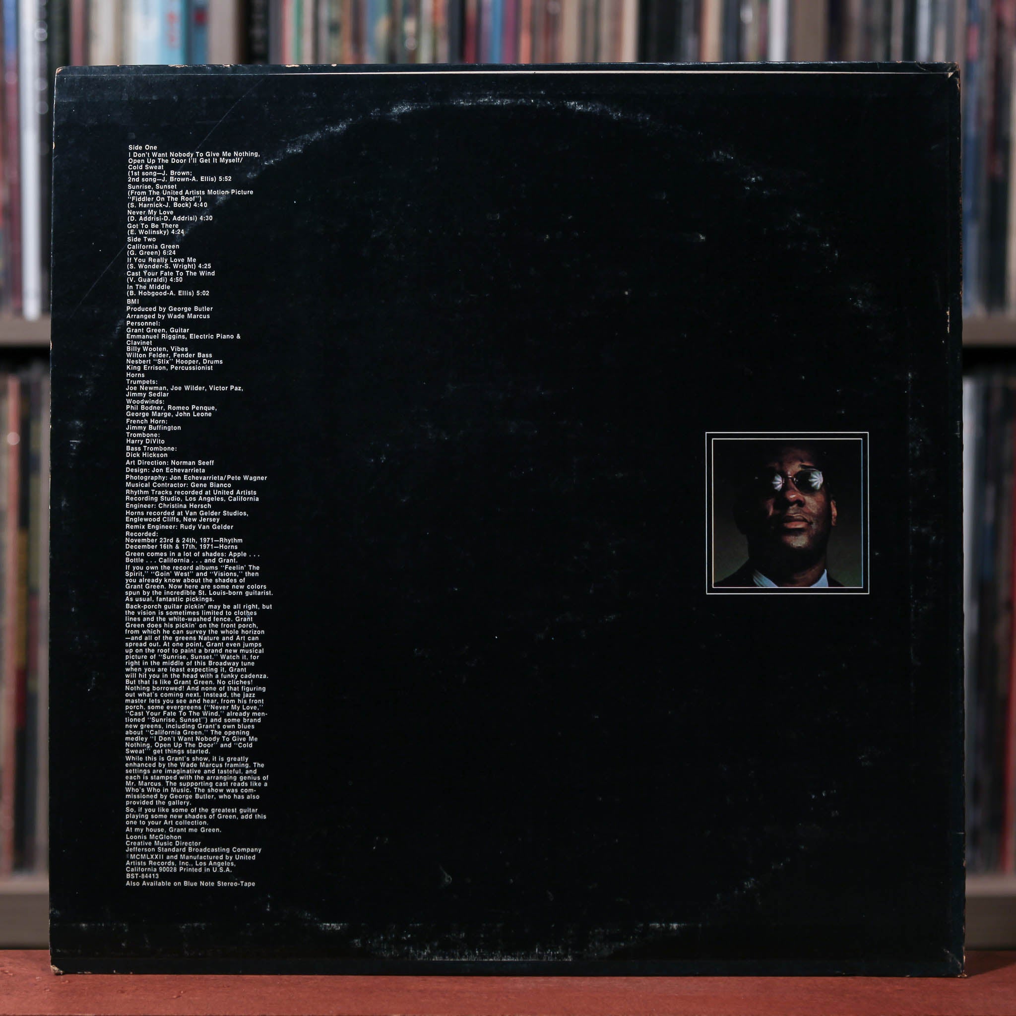 Grant Green - Shades Of Green - 1972 Blue Note, VG/VG+