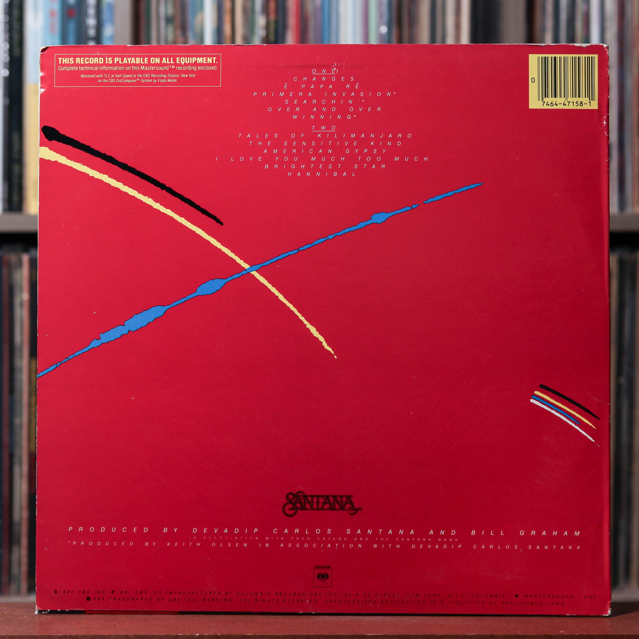 【HALF-SPEED MASTERED版／海外版】サンタナ　 『Zebop!』 Santana - Zebop! - HALF SPEED MASTER 1981 Columbia, VG/VG+