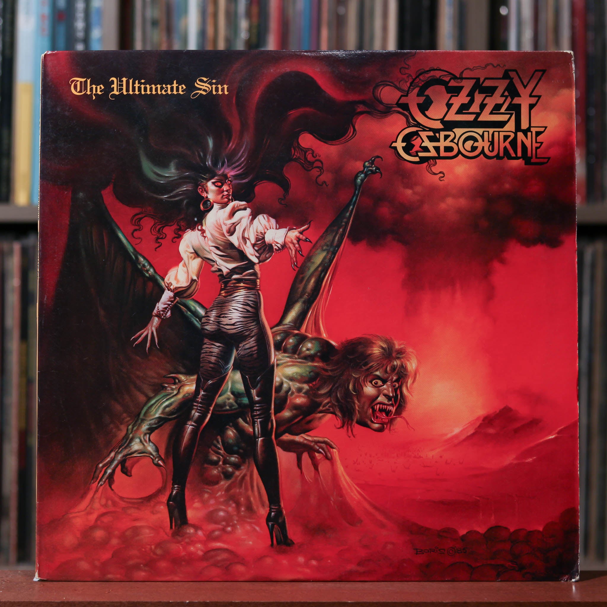 Ozzy Osbourne - The Ultimate Sin - W/ INSERT 1986 CBS Associated Recor