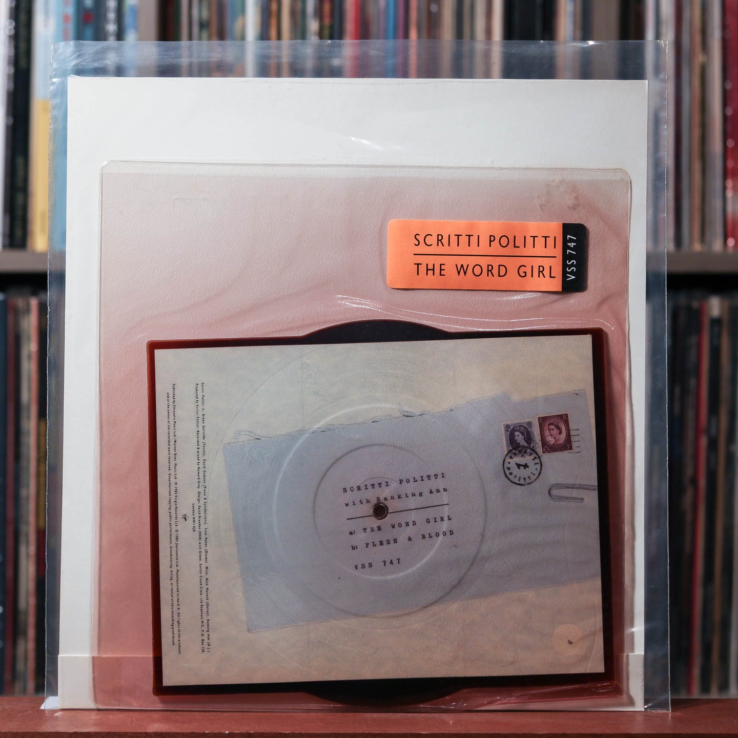 Scritti Politti With Ranking Ann - The Word Girl - UK SHAPED PICTURE DISC 1985 Virgin, VG+/VG+