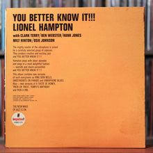 Load image into Gallery viewer, Lionel Hampton - You Better Know It!!! - 1965 Impulse!, VG+/VG
