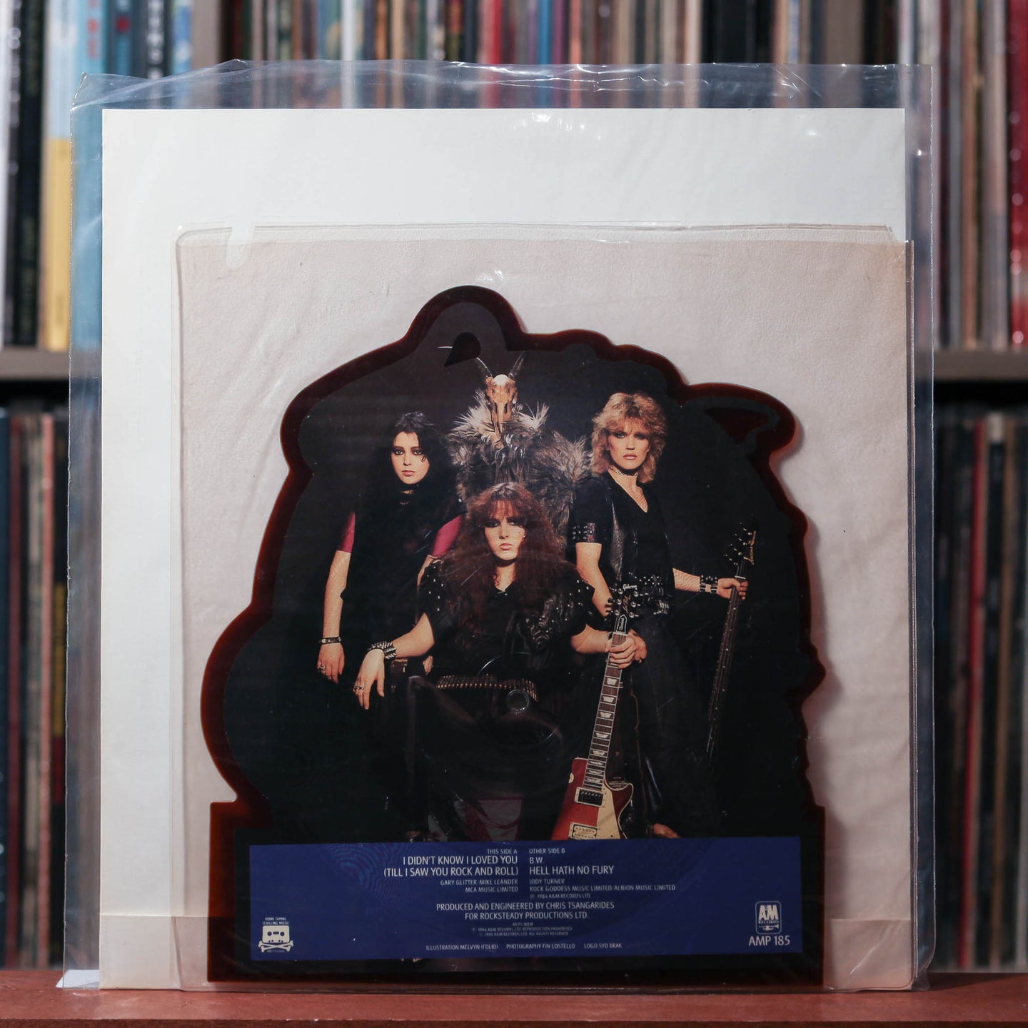 Rock Goddess - I Didn't Know I Loved You - UK SHAPED PICTURE DISC 1984 A&M, VG+/VG