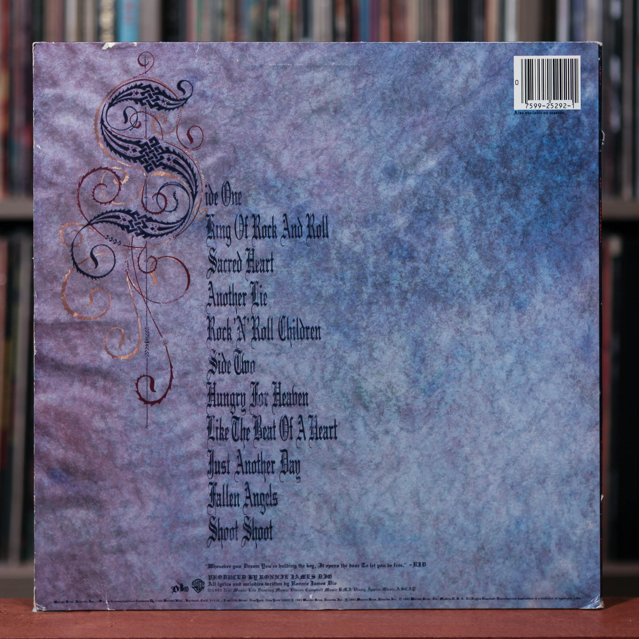 DIO Sacred Heart サイン入りCD ディオ DIO セイクレッド・ハート【LP / 帯付き】 | ROCK ECHOES