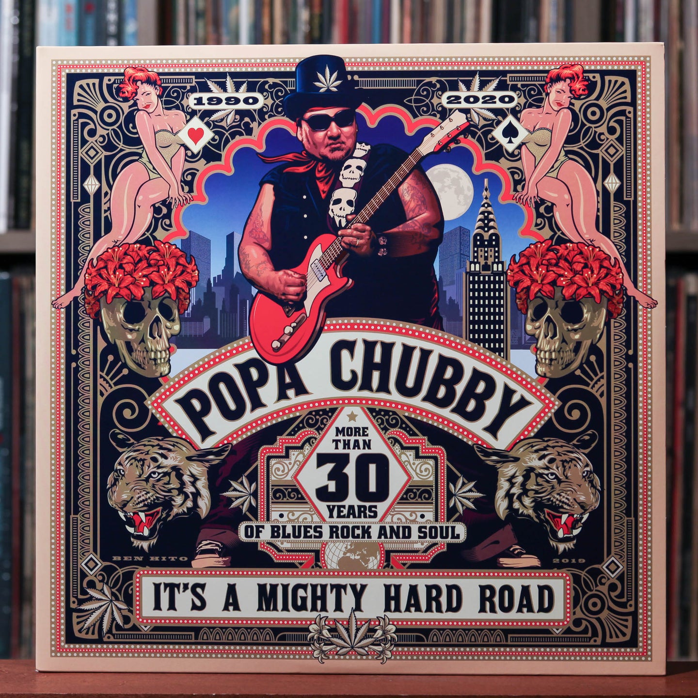 Popa Chubby - It's A Mighty Hard Road- 2LP EUROPE 2020 DixieFrog, EX/NM