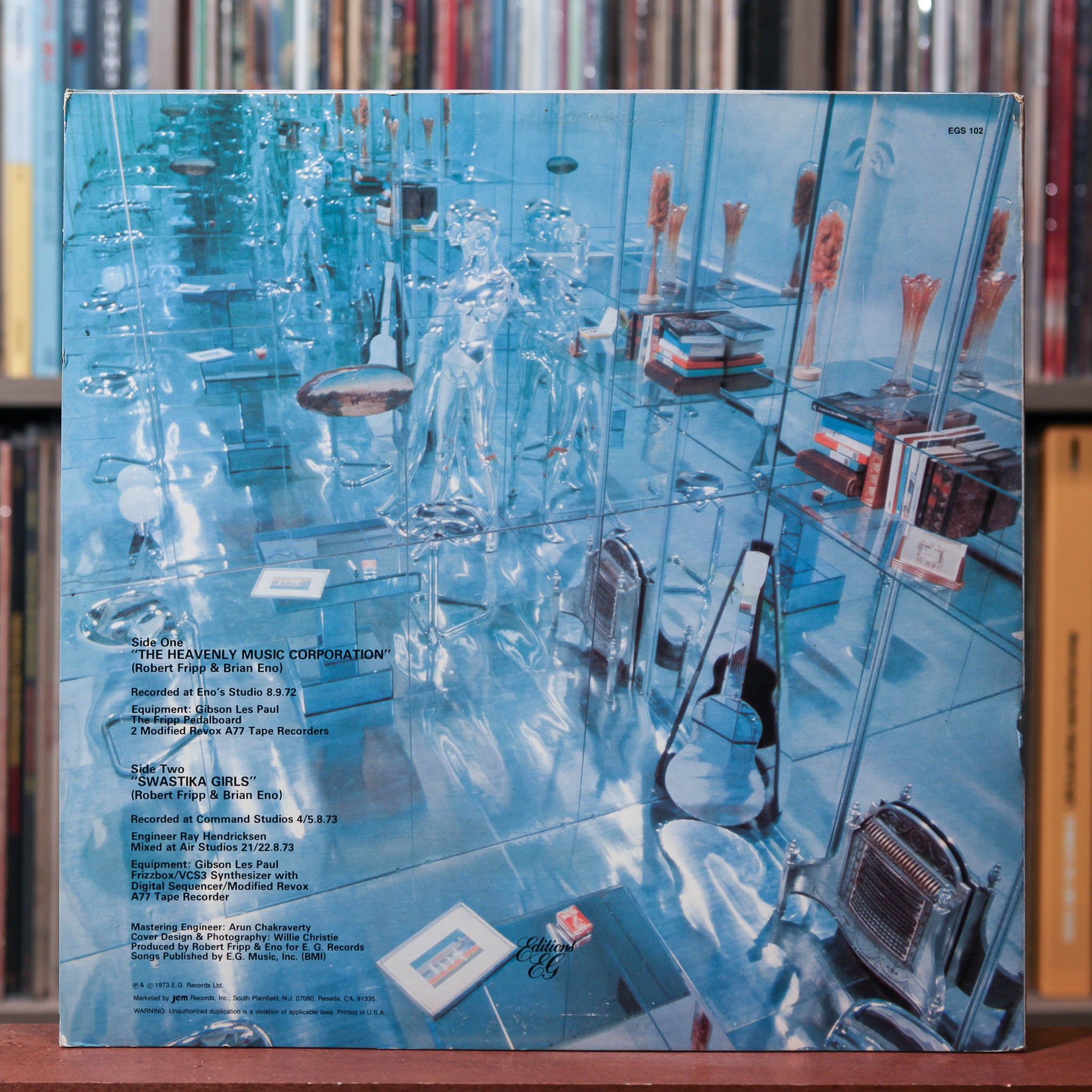 Fripp & Eno - (No Pussyfooting) - 1980 Editions EG, VG/EX