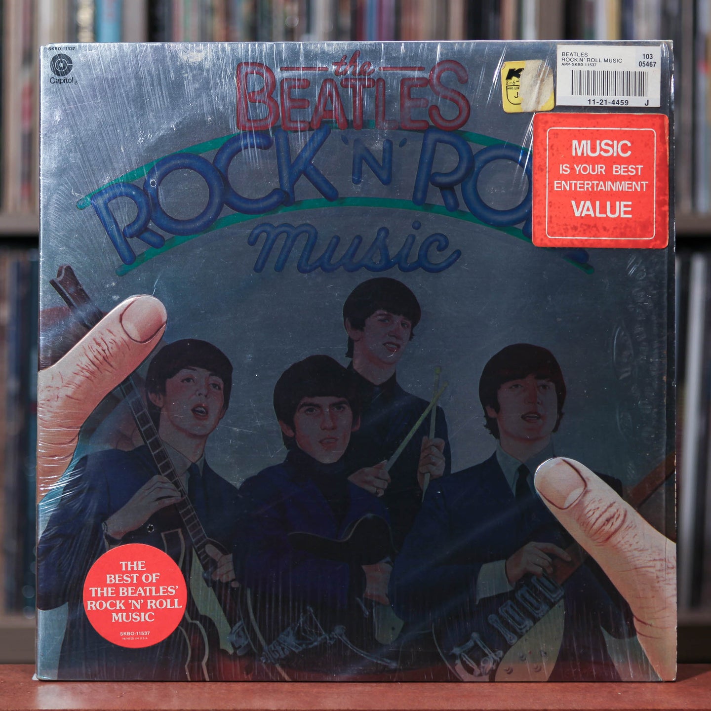 The Beatles - Rock 'N' Roll Music - 2LP - 1976 Capitol, EX/VG w/Shrink & Hype
