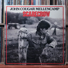 Load image into Gallery viewer, John Cougar Mellencamp - Scarecrow - IN SHRINK 1985 Riva, VG/VG
