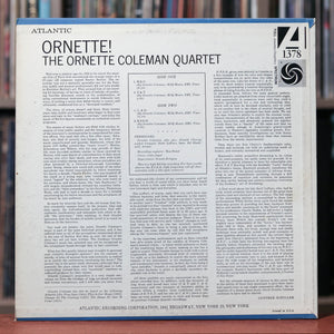 The Ornette Coleman Quartet - Ornette! - 1962 Atlantic - EX/VG++