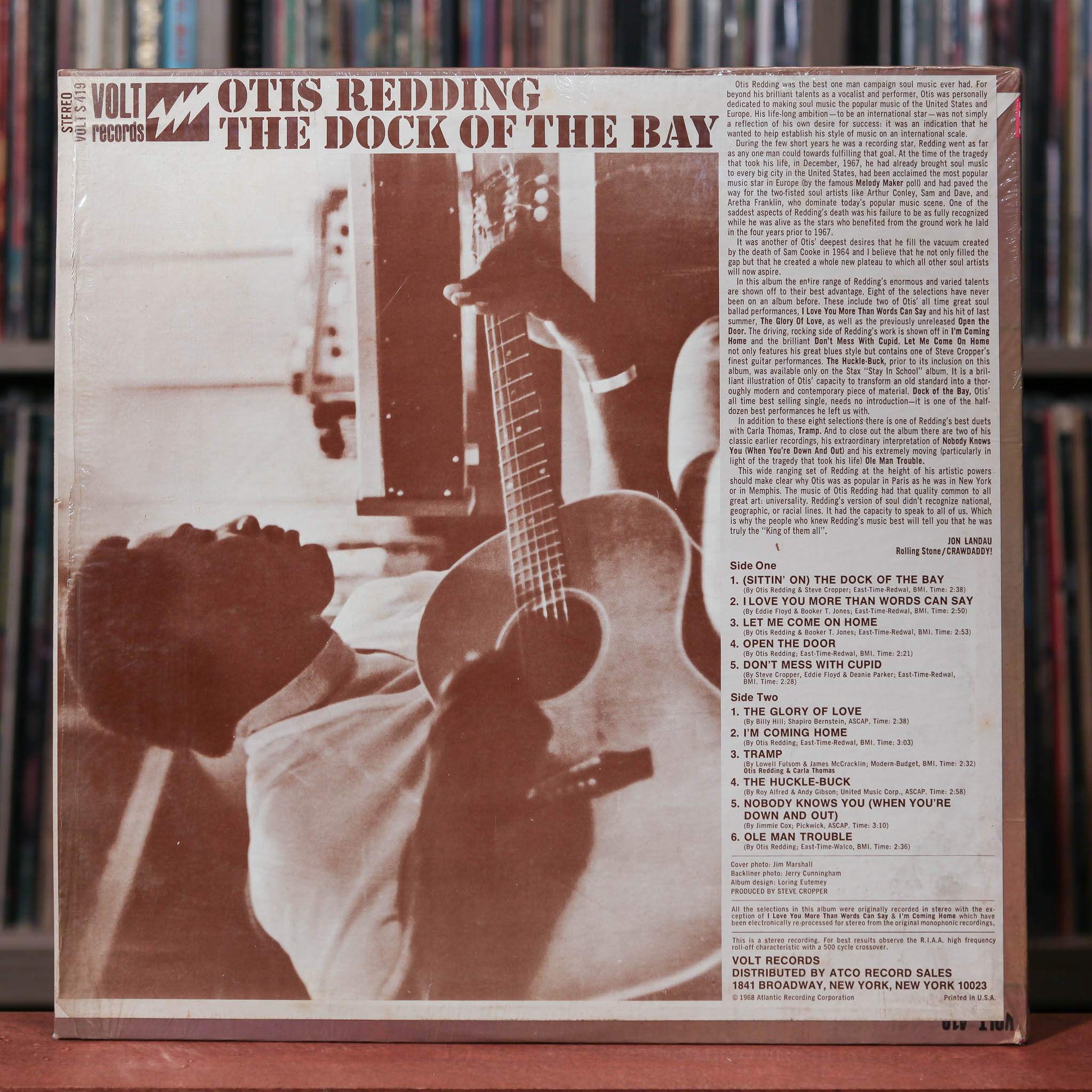 Otis Redding - The Dock Of The Bay - 1968 Volt, VG+/VG+