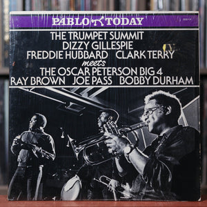 Dizzy Gillespie, Freddie Hubbard, Clark Terry Meets The Oscar Peterson Big 4 - Self Titled - 1980 Pablo Today, VG+/VG+ w/Shrink