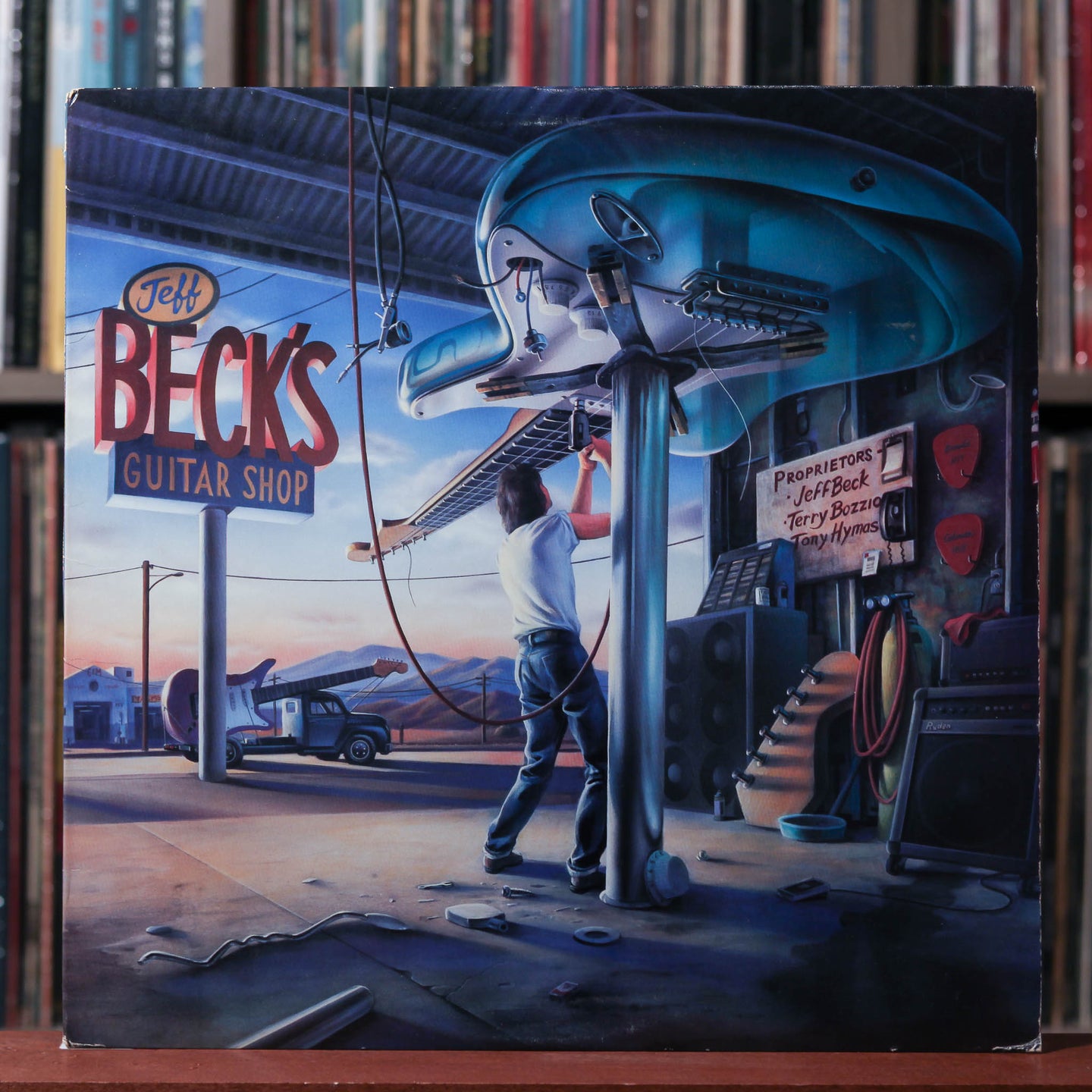 Jeff Beck With Terry Bozzio And Tony Hymas - Jeff Beck's Guitar Shop - 1989 Epic, VG+/EX