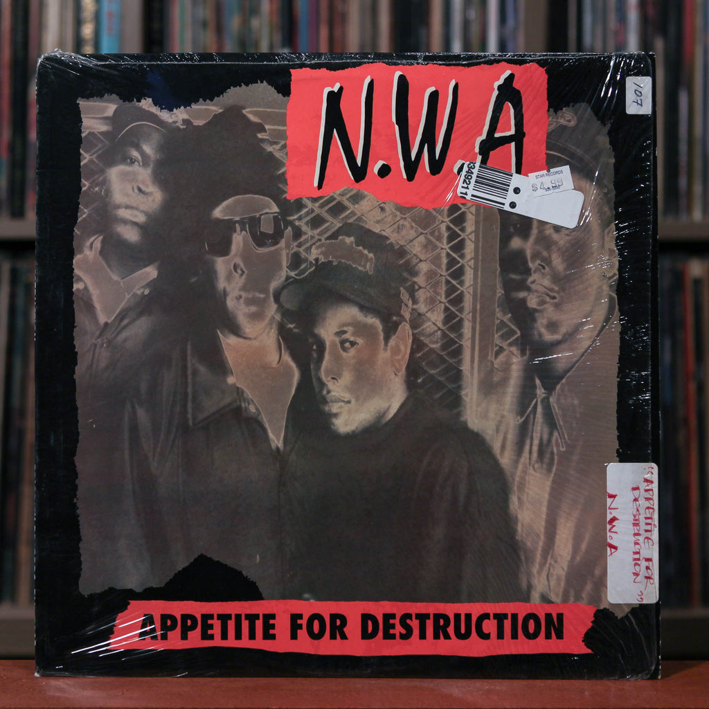 ［超レア！］bonus tracks収録N.W.A 2LP（当時物） N.W.A. - Appetite For Destruction - 1991 Ruthless Records, VG+/VG++