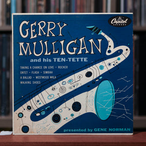 Gerry Mulligan And His Ten-Tette - Self-Titled - 10" LP - 1953 Capitol, VG+/VG