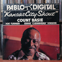 Load image into Gallery viewer, Count Basie, Joe Turner*, Eddie &quot;CleanHead&quot; Vinson - Kansas City Shout - Red Vinyl - 1980 Pablo Records, VG+/EX
