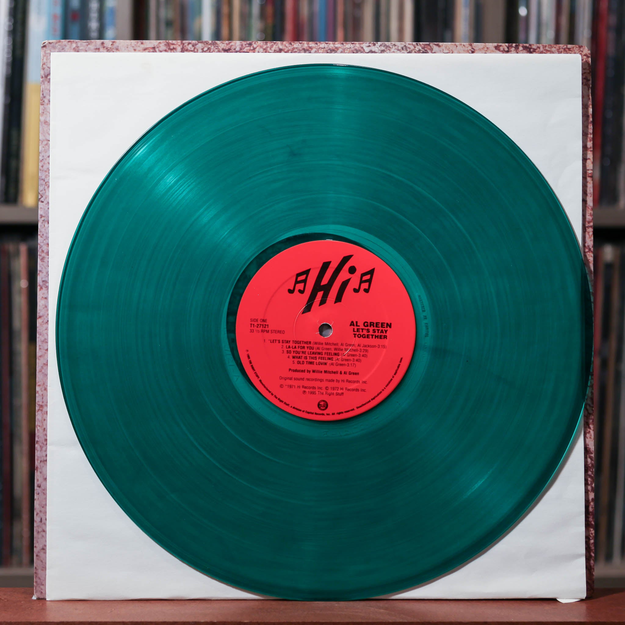 Al Green - Let's Stay Together - LTD ED TRANS GREEN 1995 Hi Records, V
