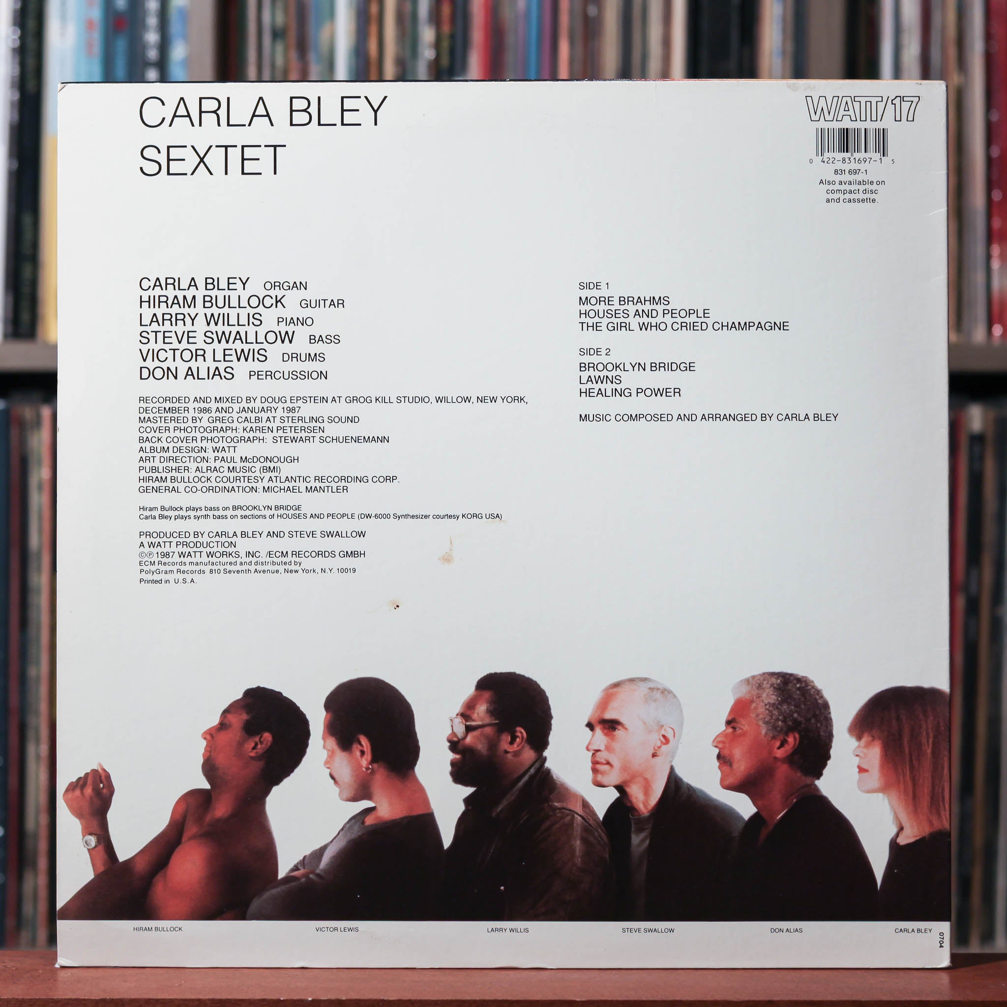 Carla Bley - Sextet - 1987 WATT/ECM, VG+/NM