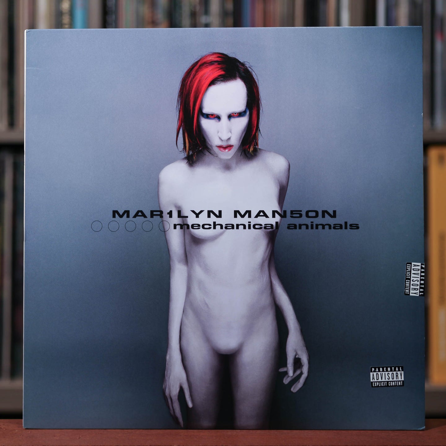 Marilyn Manson - Mechanical Animals - 2LP White & Blue Vinyl - 1998 Nothing Records, EX/NM