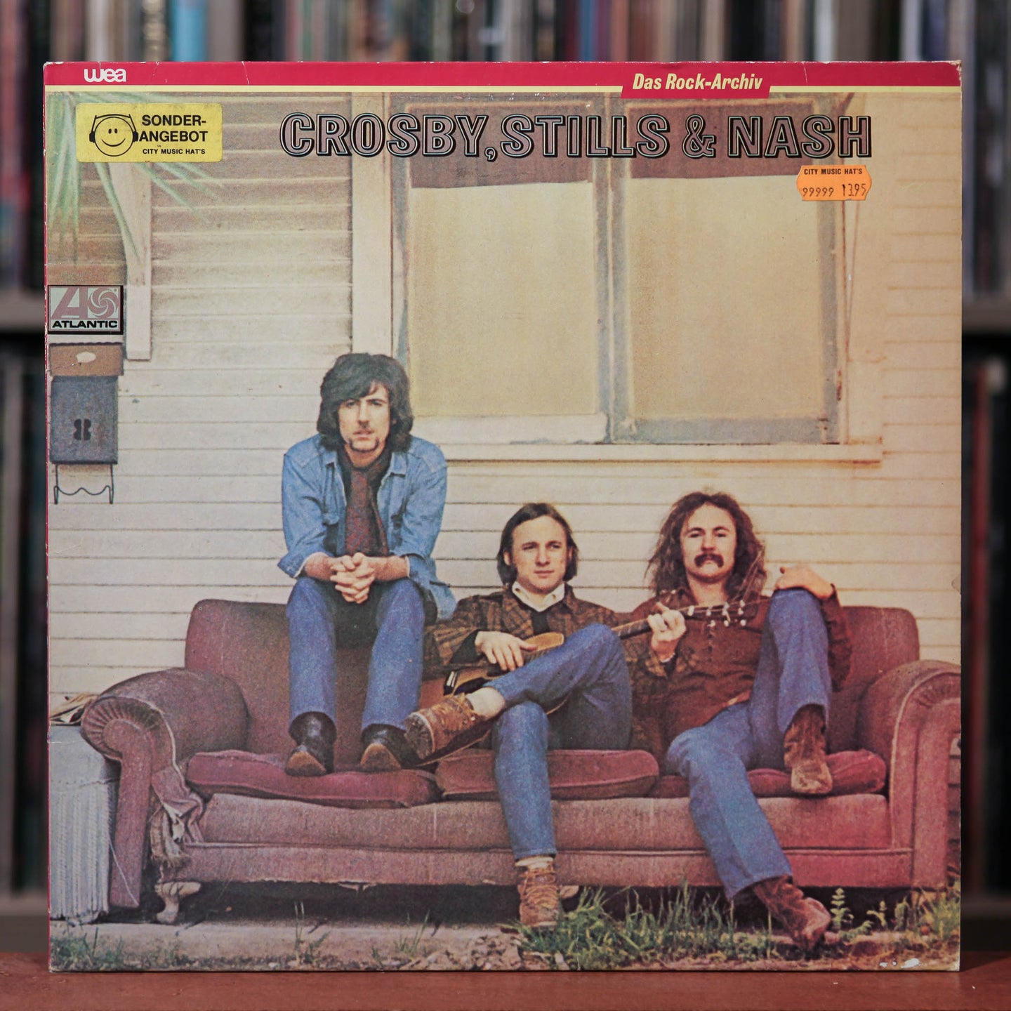 Crosby, Stills & Nash - Self-Titled - 1968 Atlantic German GEMA, VG+/VG+