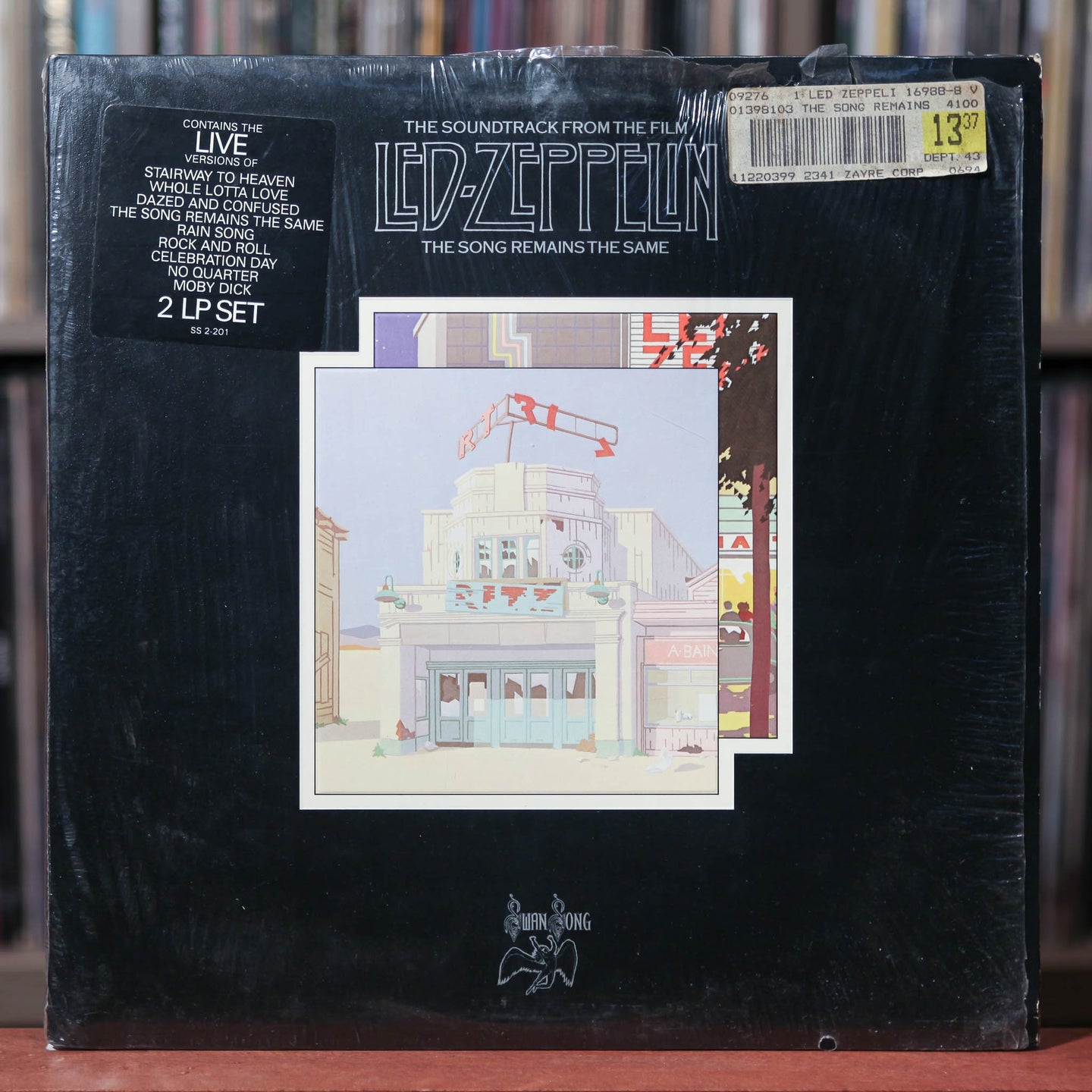 Led Zeppelin - The Song Remains The Same - 2LP - 1976 Swan Song, EX/VG w/Shrink
