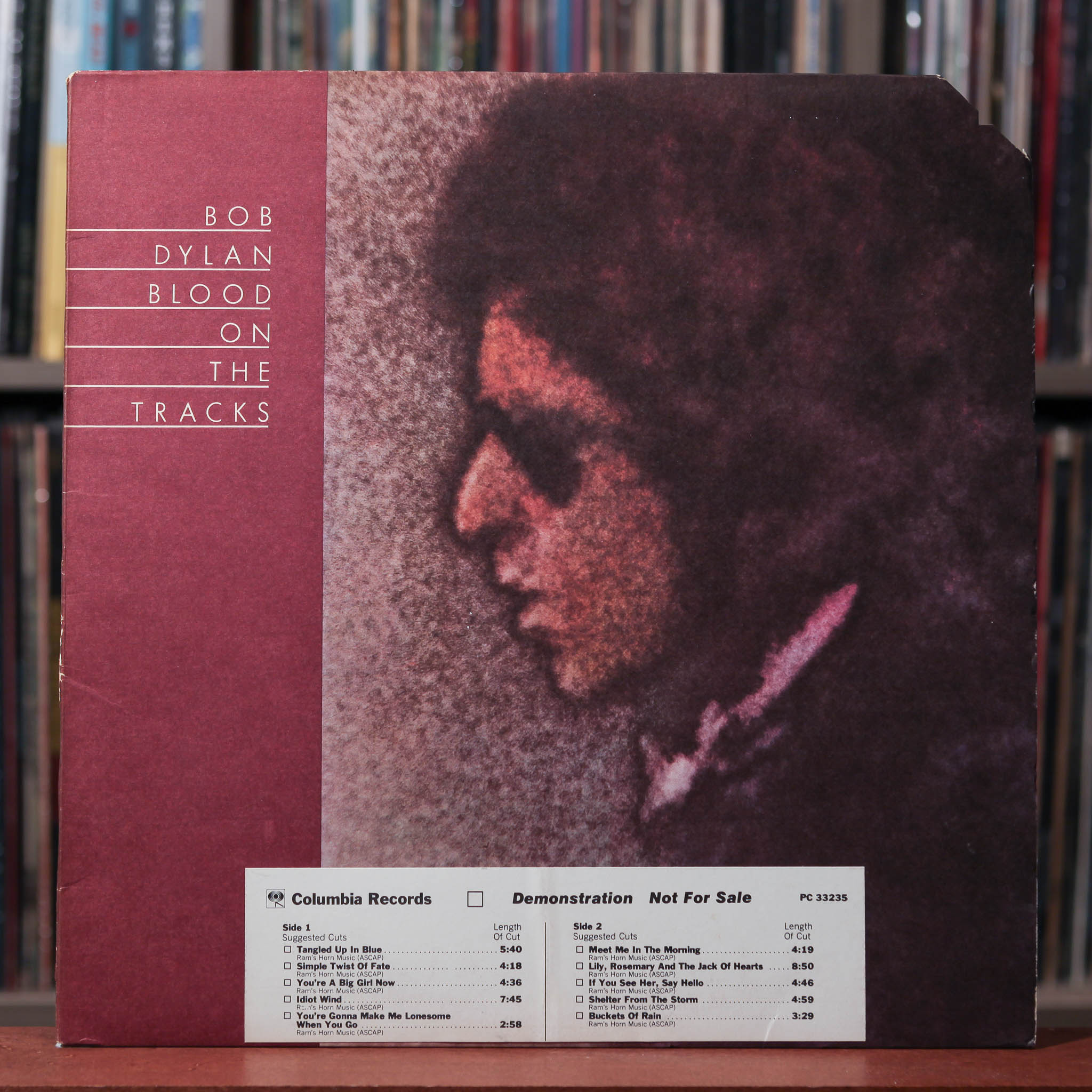 Bob Dylan - Blood On The Tracks - RARE PROMO 1975 Columbia, VG+/VG