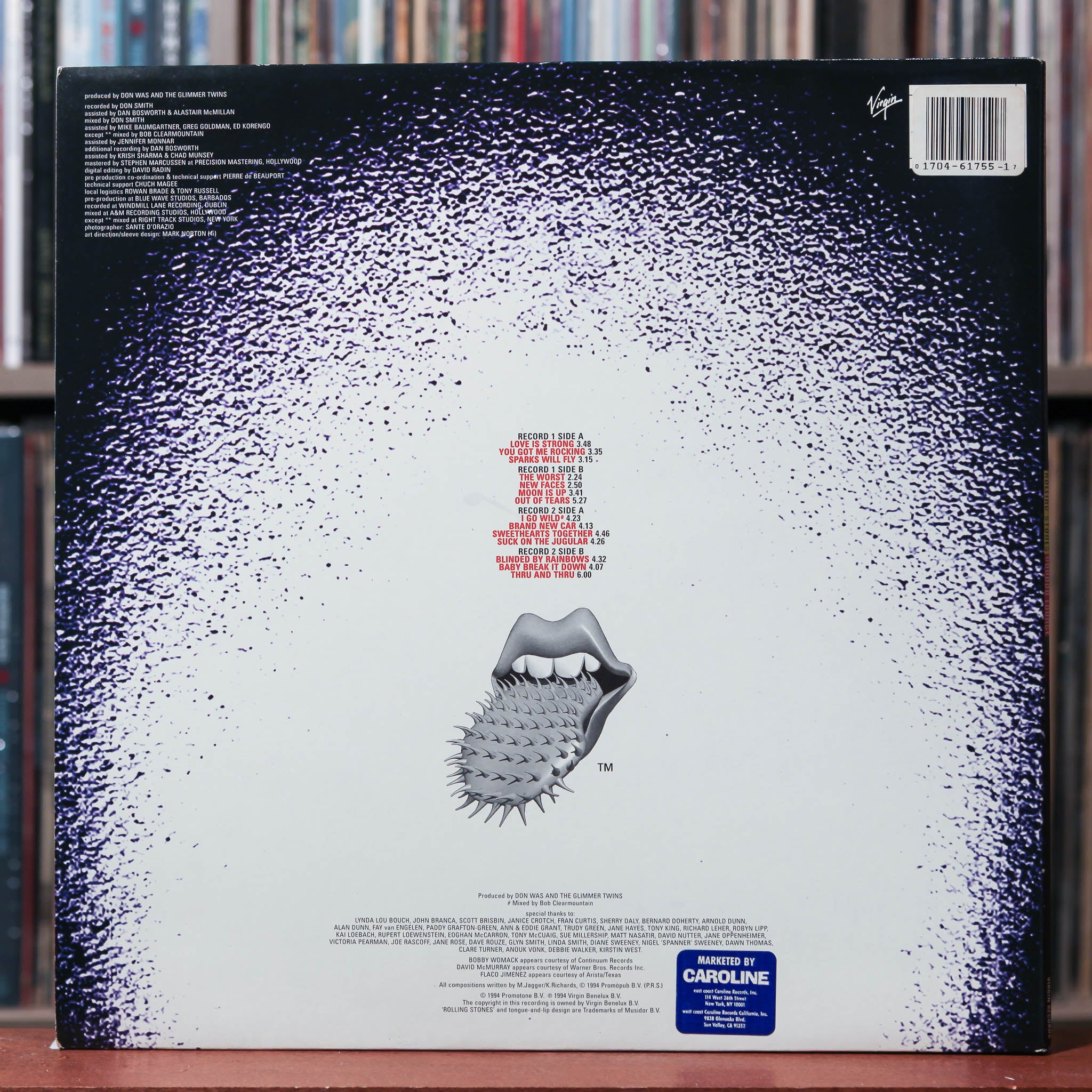 The Rolling Stones - Voodoo Lounge - 2LP USA & EUROPE 1994 Virgin, EX/
