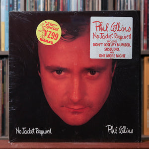 Phil Collins - No Jacket Required - IN SHRINK W/ HYPE 1985 Atlantic, VG+/VG