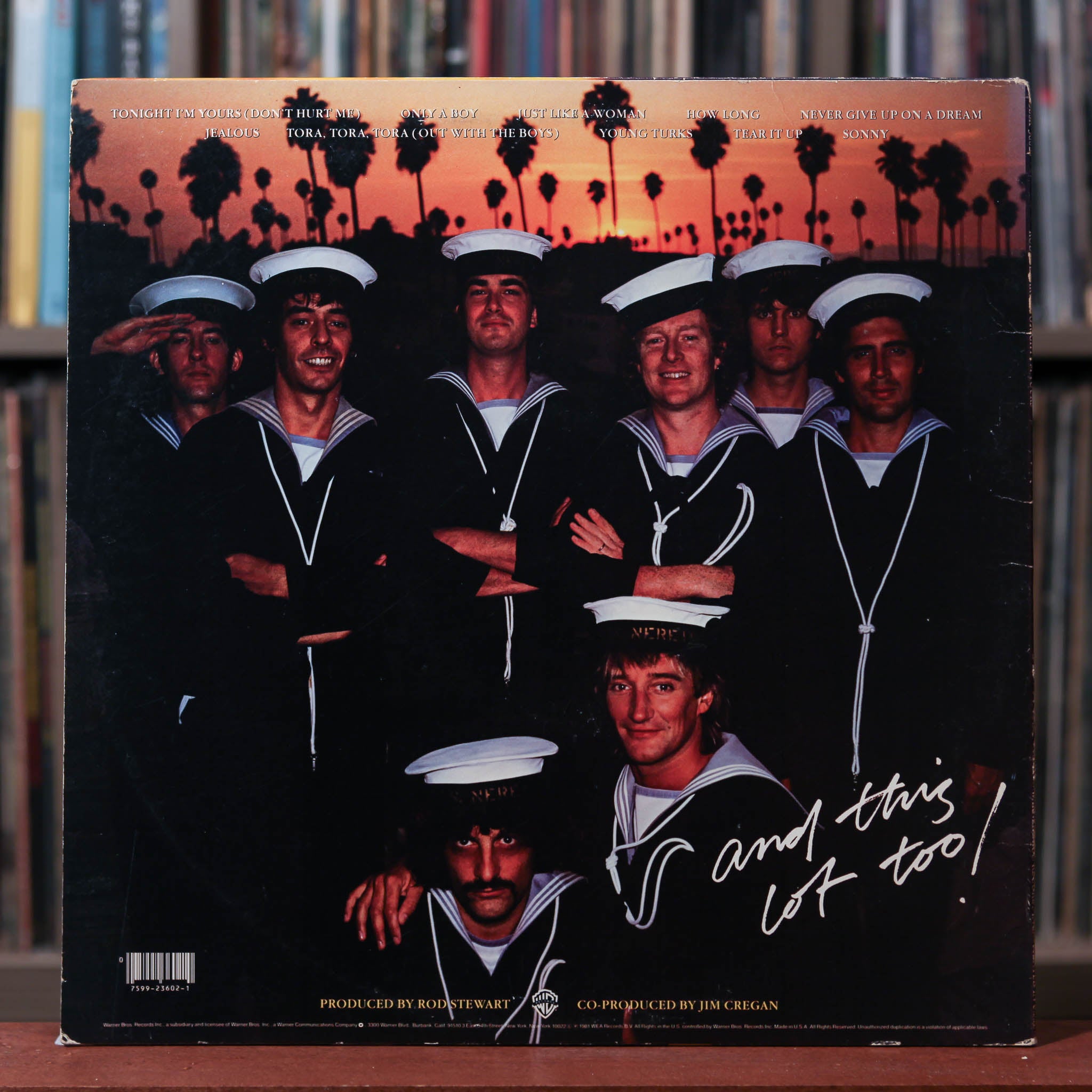 Rod Stewart レコード Rod Stewart - Tonight I'm Yours - SIGNED BY CARMINE APPICE 1981 Warner