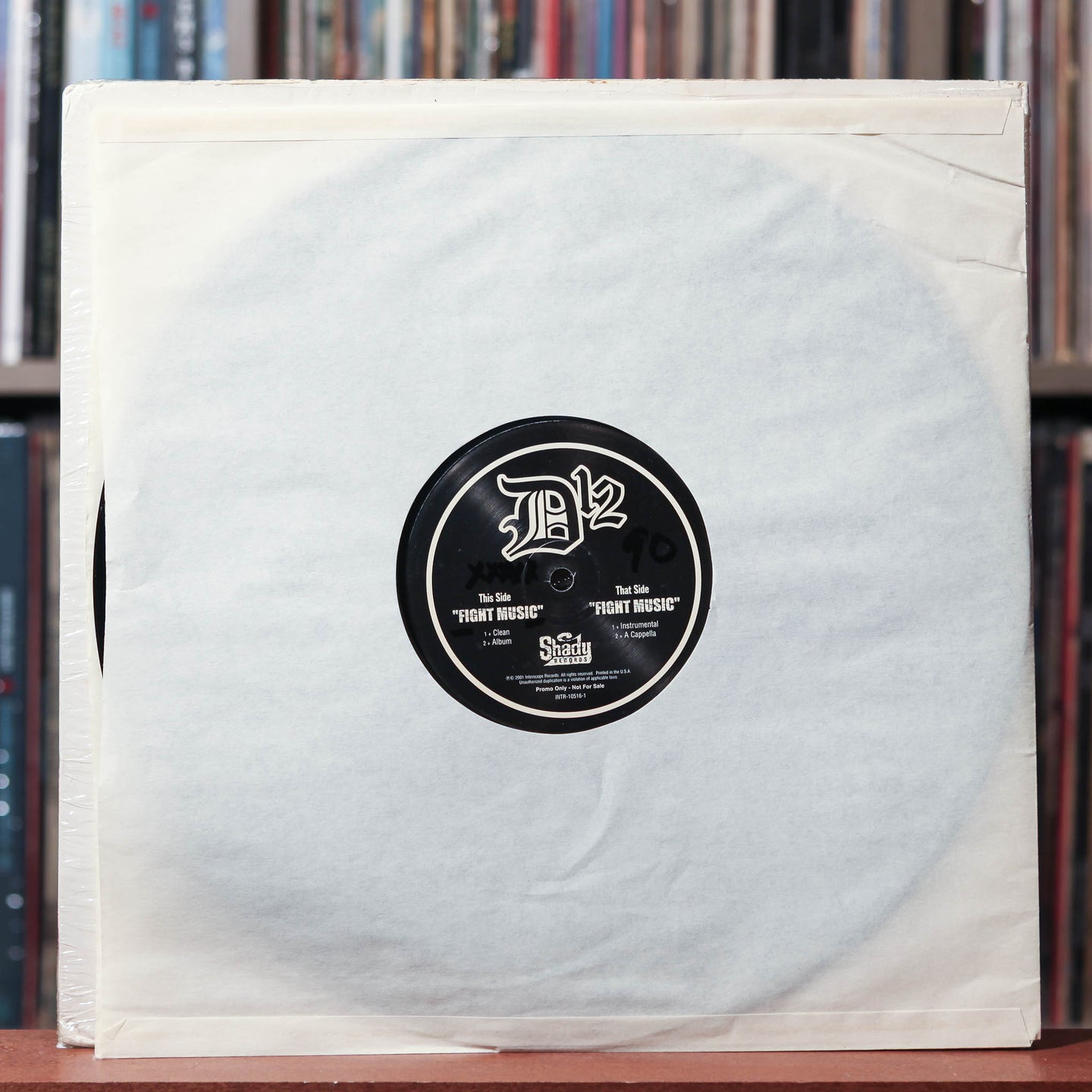 D12 - Fight Music - PROMO 2001 Interscope Records, VG+/VG+