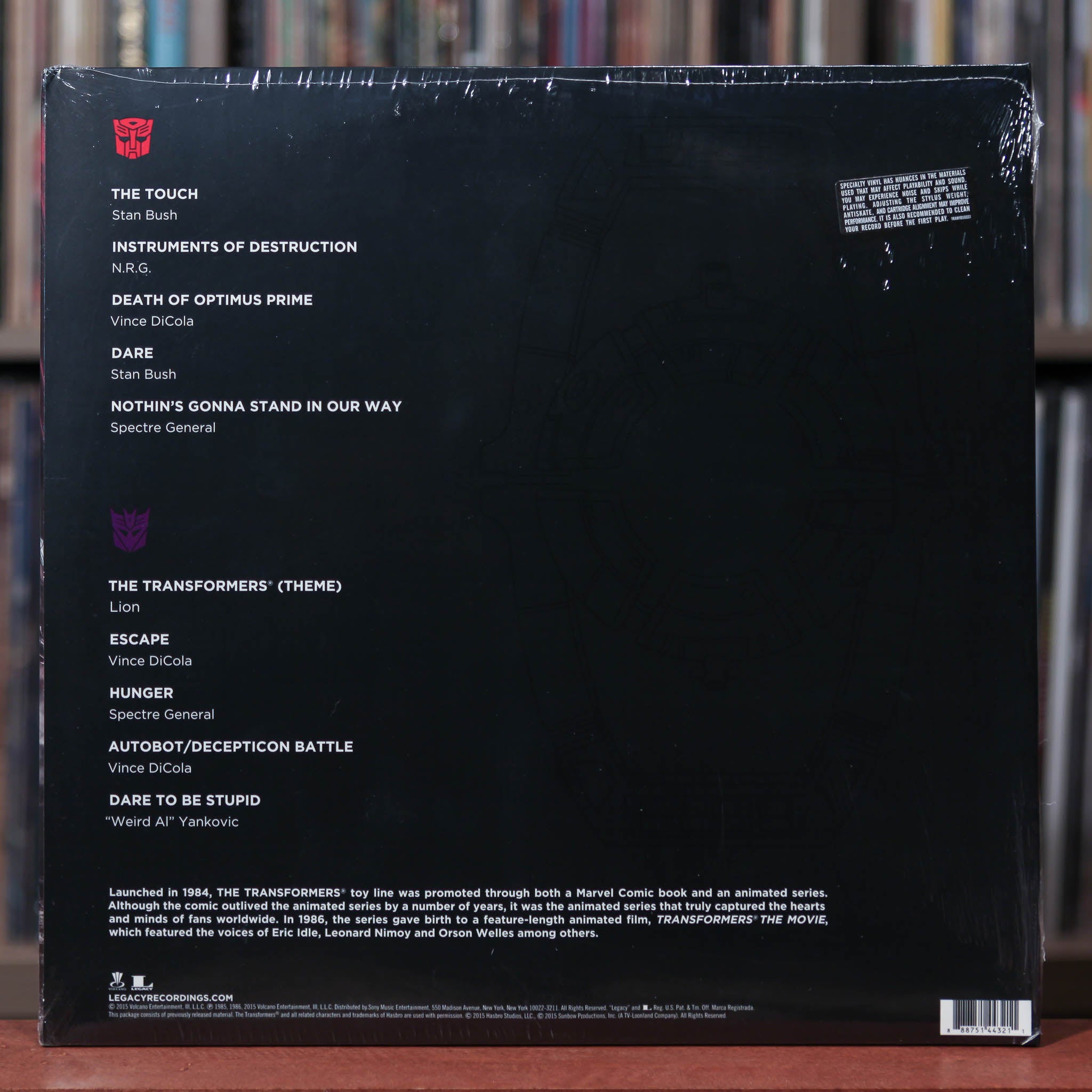 Transformers: The Movie - Original Motion Picture Soundtrack - 2015 Le