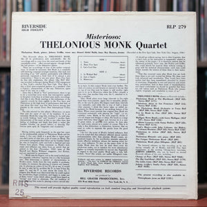 Thelonious Monk Quartet - Misterioso - 1960 Riverside - VG/VG+