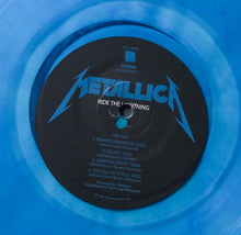 Load image into Gallery viewer, Metallica - Ride The Lightning - ELECTRIC BLUE VINYL W/ INSERT 2023 Blackened, VG/VG+
