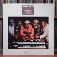 Load image into Gallery viewer, Jimmy Smith Featuring George Benson, Ron Carter, Grady Tate, Stanley Turrentine - Off The Top - 1982 Elektra Musician, EX/VG+
