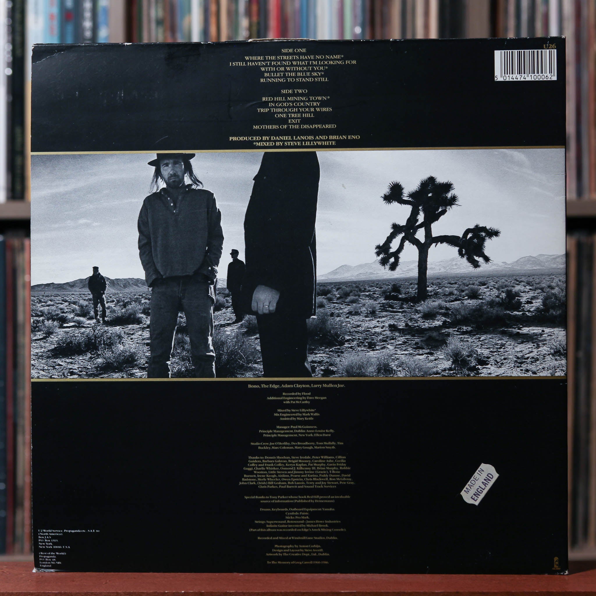 U2 - The Joshua Tree - UK 1987 Island Records U2 - The Joshua Tree - UK 1987 Island Records
