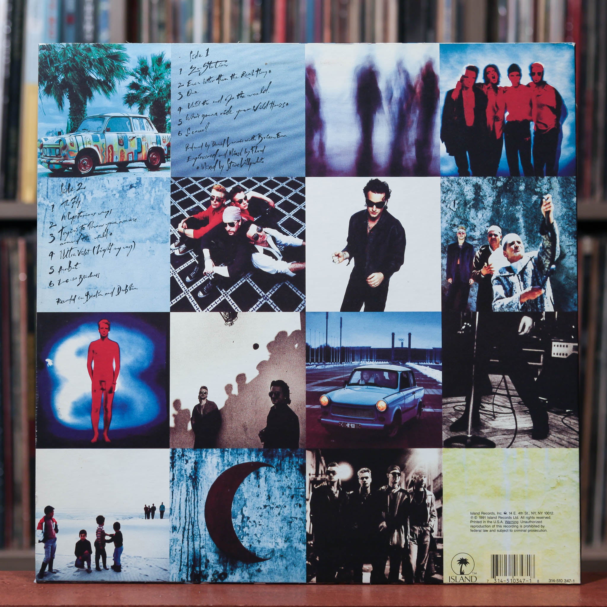 U2 - Achtung Baby - RARE 90s W/ INSERT 1991 Island Records, NM/NM