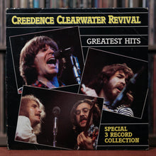Load image into Gallery viewer, Creedence Clearwater Revival - Greatest Hits - 3LP - 1985 Warner Special Products, VG/VG
