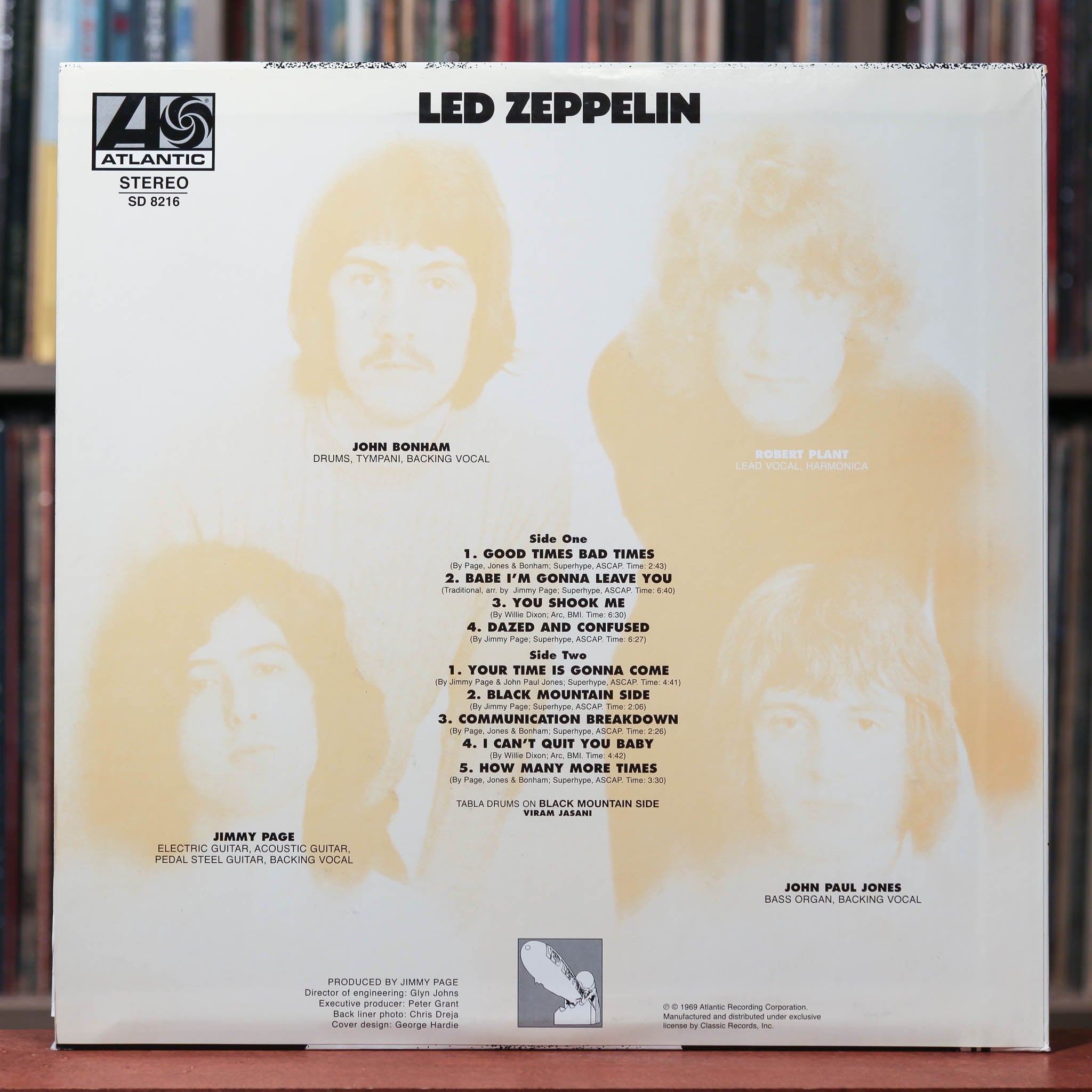 Led Zeppelin - Led Zeppelin - 200 gram 2003 Classic Records, EX/VG+
